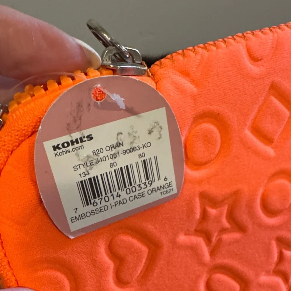 SO Bright Orange Embossed Sleeve 🔥